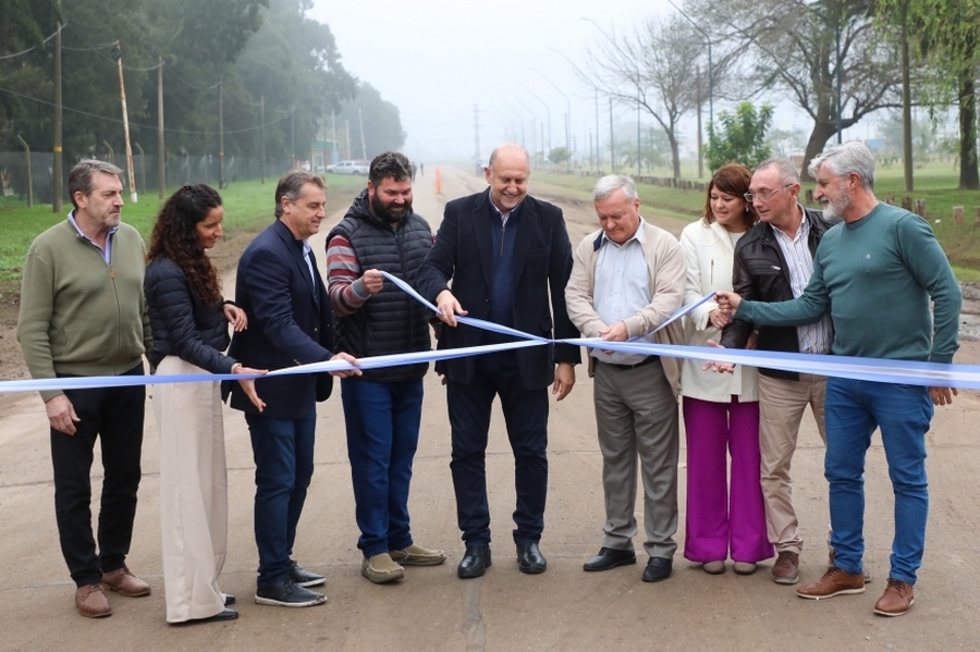 Perotti inauguró obras de infraestructura en el departamento San Jerónimo