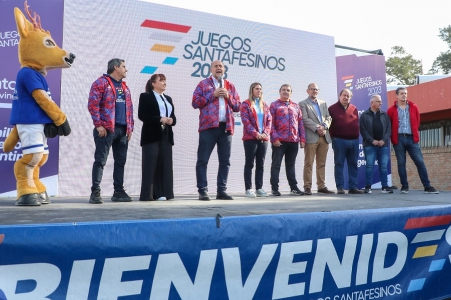 Perotti inauguró las segundas finales de los Juegos Santafesinos