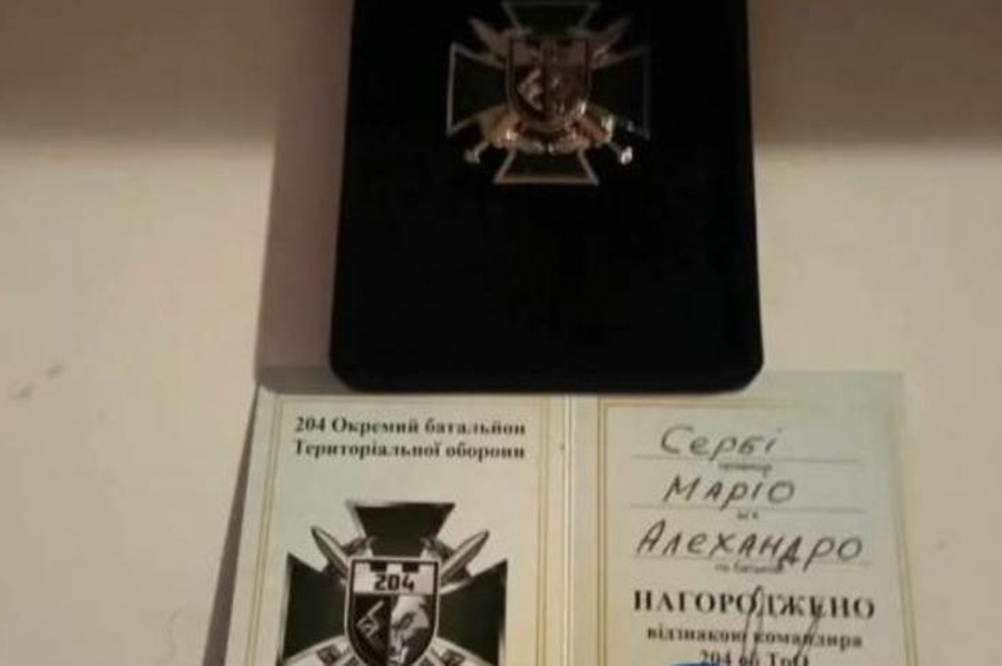 Un soldado voluntario de San Justo fue reconocido por el ejército de Ucrania