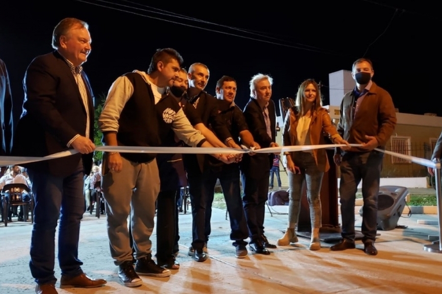 Las obras continúan y la ciudad de San Cristóbal suma 200 nuevos metros de pavimento