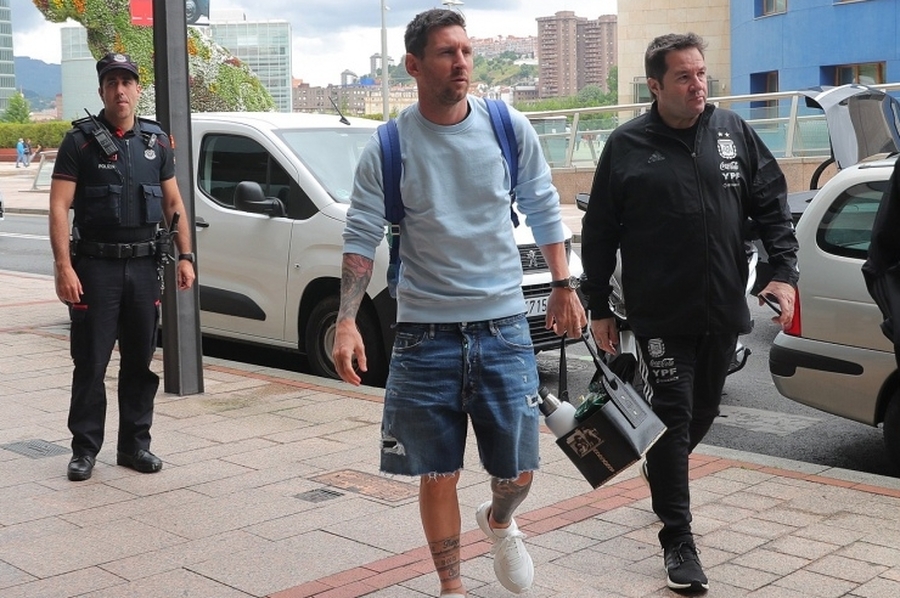 Messi y la mayoría de los seleccionados ya están en Bilbao