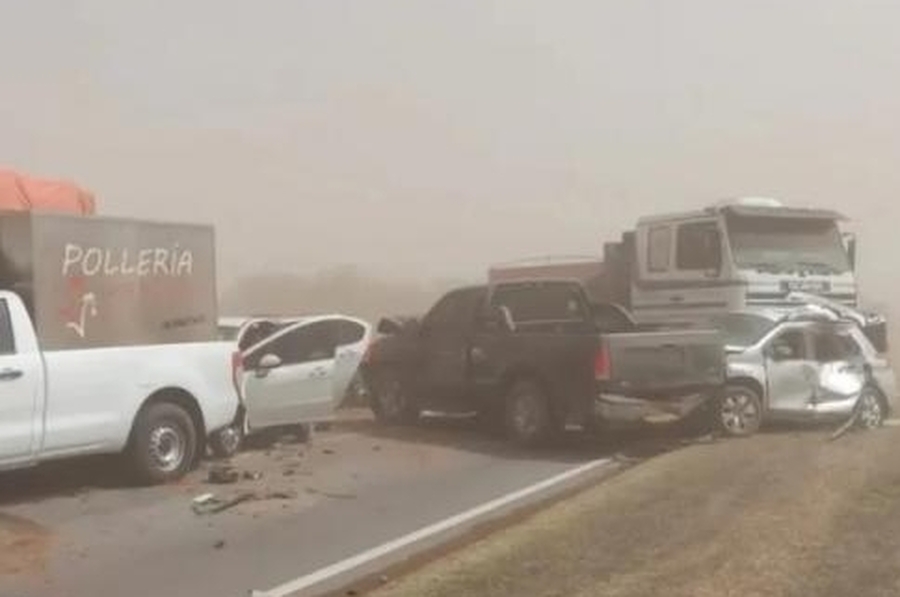 Qué hacer durante una tormenta de viento y tierra como la que provocó el choque de 40 vehículos en Autopista