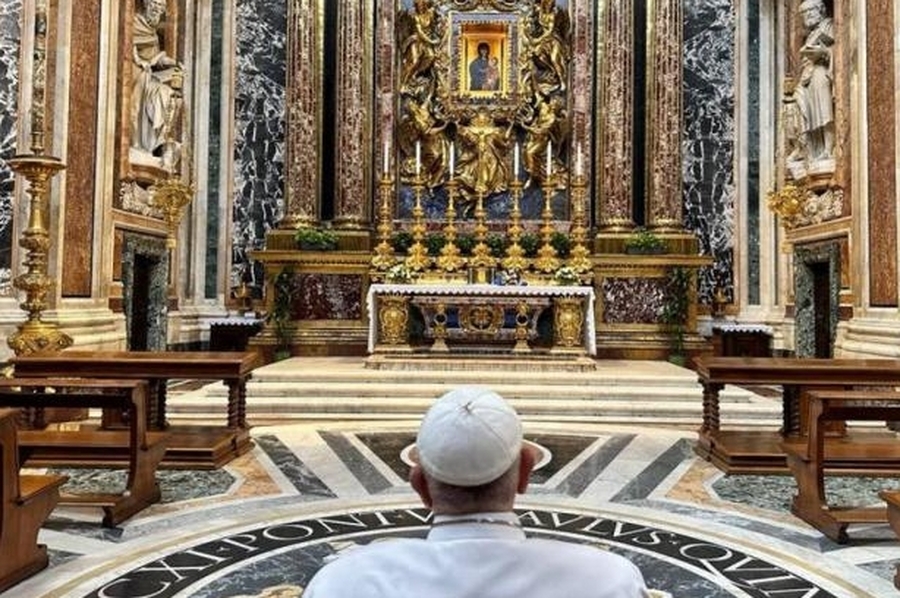El Papa confía a la Virgen María su visita a Marsella