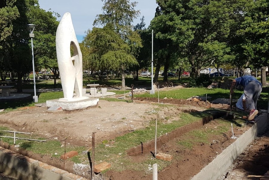 Remodelación de Plaza Bernardino Rivadavia en San Cristóbal