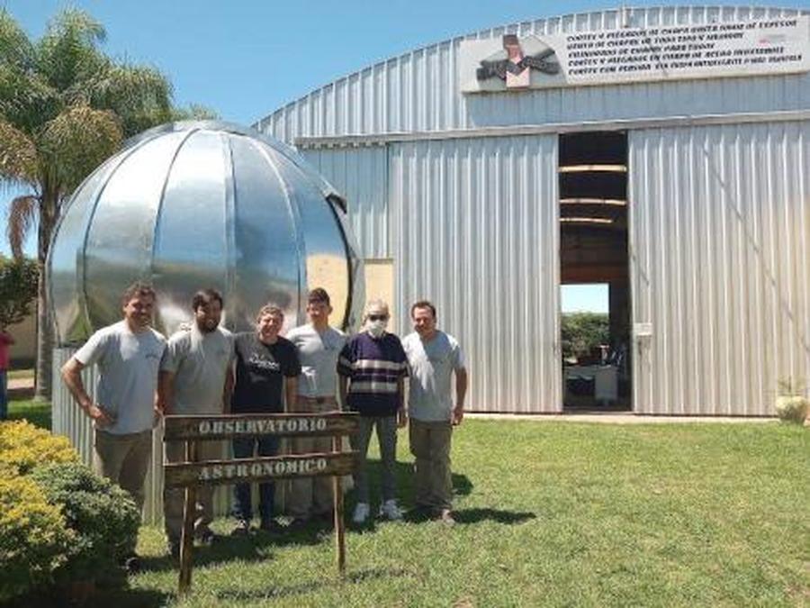 Inauguraron un observatorio astronómico construido en Gálvez