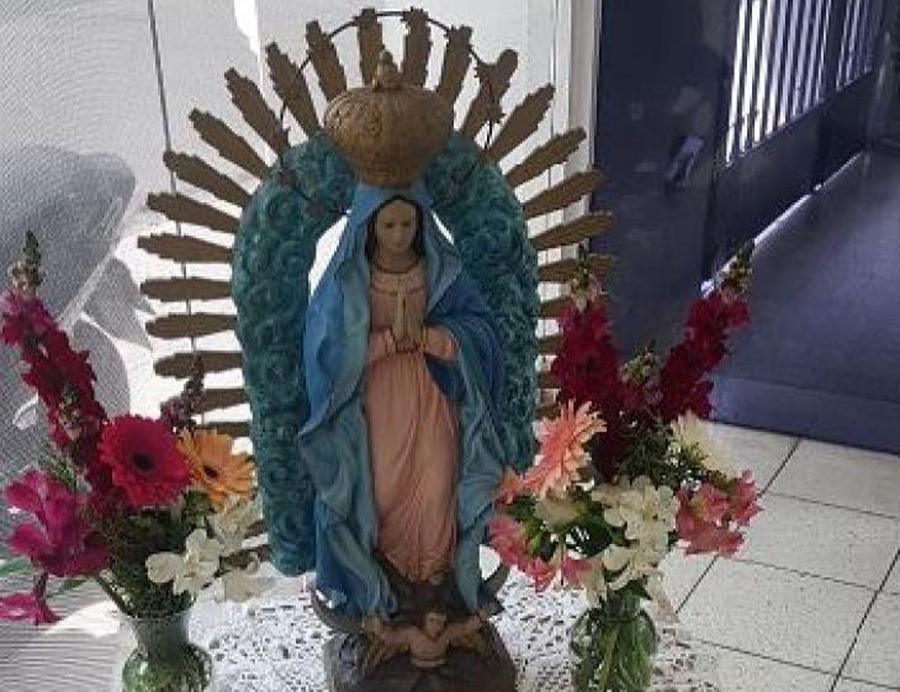 La imagen de la Virgen de Guadalupe llegó a LT9