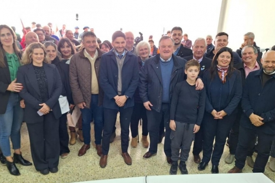 El Senador Michlig visitó la ciudad de Suardi junto al Gobernador Pullaro y el ministro Puccini