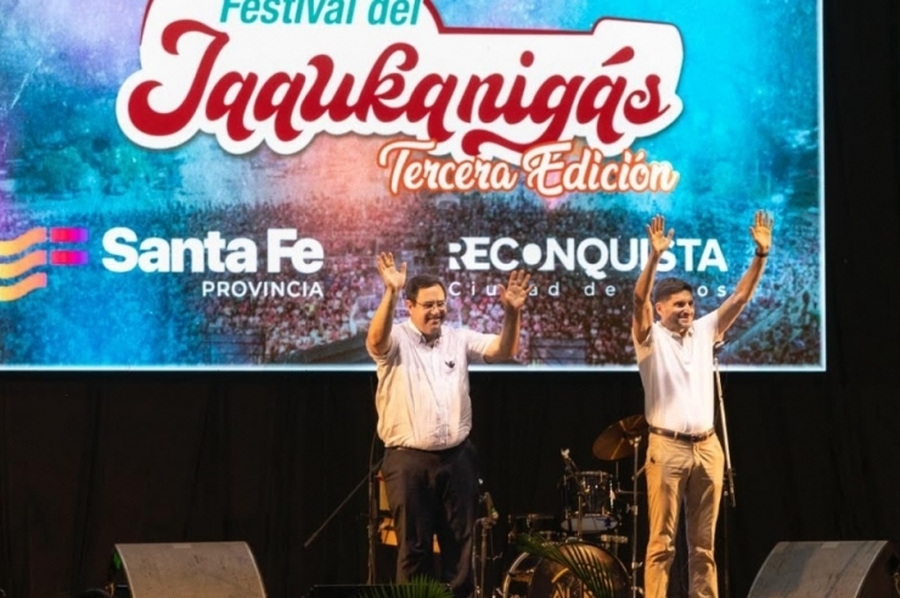 Pullaro participó en Reconquista del Jaaukanigás, el festival que abrió la agenda de verano en Santa Fe
