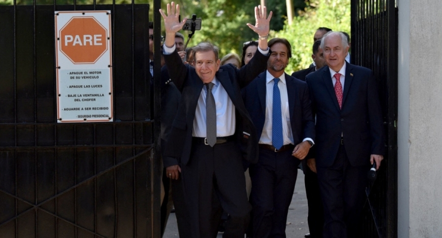 Edmundo González Urrutia se reunió con Luis Lacalle Pou: 