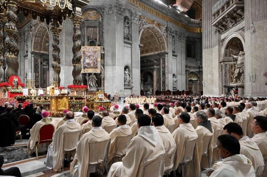 León XIV en la misa de Nochebuena: 