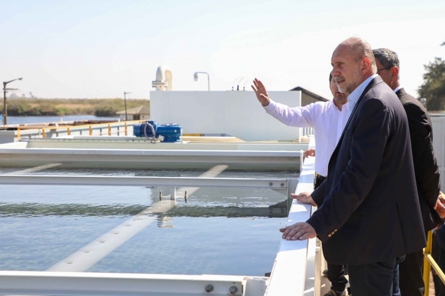Perotti inauguró la ampliación de la Planta de Agua Potable de Tostado
