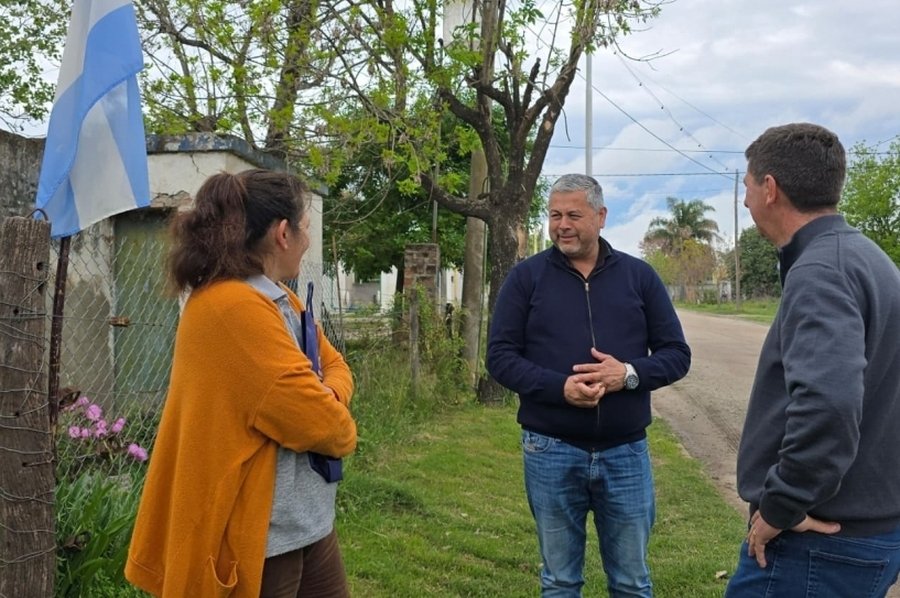 Pirola acompañó la agenda cultural y las obras de San Jerónimo del Sauce