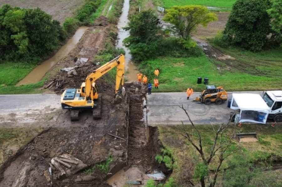 Ante la pasividad de Nación, la Provincia realizó el arreglo provisorio de la Ruta Nacional 34: a las 16 se rehabilita el tránsito