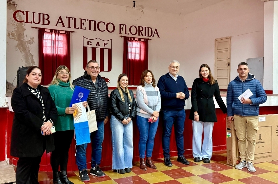 Calvo y Chivallero visitaron el Club Florida de Clucellas