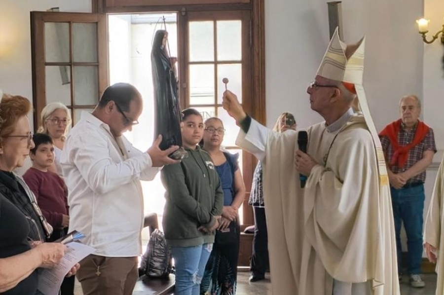 Entronizaron las reliquias de Mama Antula en la parroquia Santa María Goretti