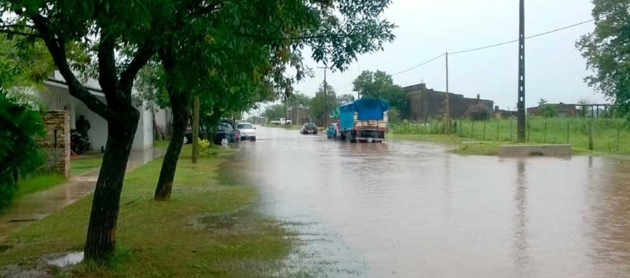 Las lluvias afectaron a localidades del centro-sur de Las Colonias