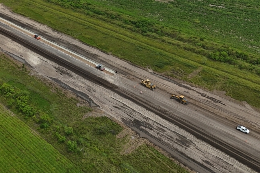 Ruta 1: el Gobierno Provincial avanza con la repavimentación completa entre Alejandra y Arroyo El Gusano