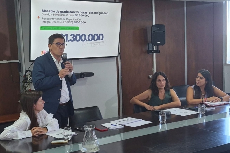 Goity: “Ningún maestro de grado con 25 horas semanales sin antigüedad va a ganar menos de $ 1.300.000”