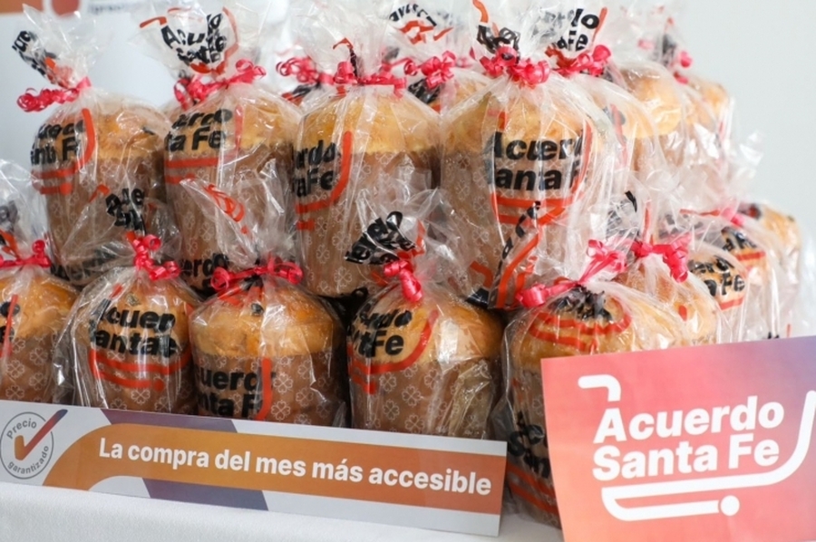 Acuerdo Santa Fe: se presentó el pan dulce artesanal que se vende a precio diferencial para las Fiestas