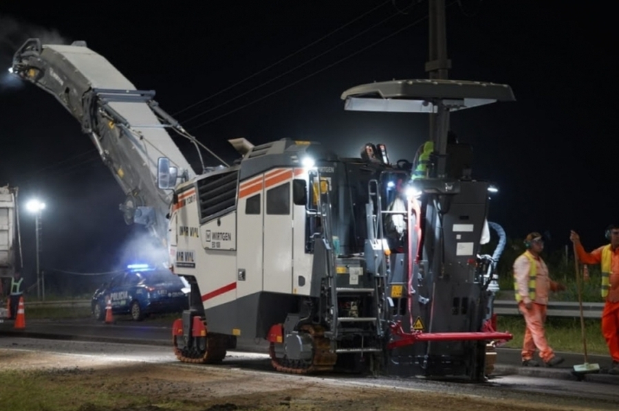 Anvanzan en la reparación y repavimentación de Autopista en la salida de la ciudad de Santa Fe