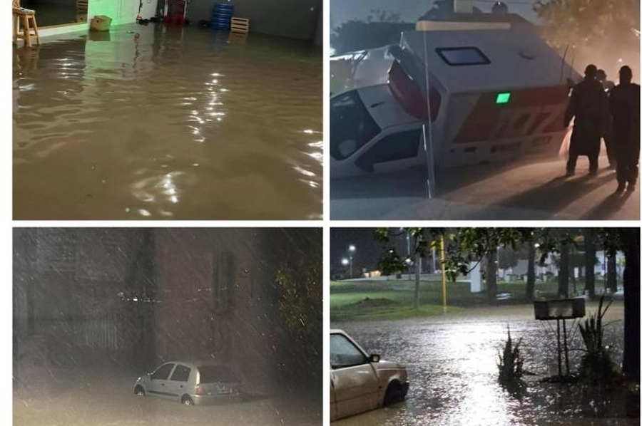 En Vera llovieron más de 400 milímetros: ciudad colapsada y varios evacuados