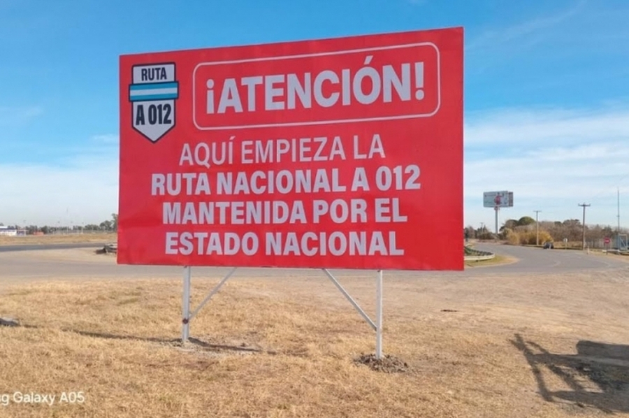 Rutas nacionales sin mantenimiento en la provincia: señalizan con carteles “por el estado catastrófico” en que se encuentran