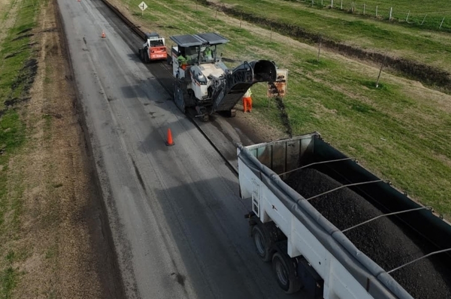 Rutas santafesinas: el Gobierno Provincial avanza con la repavimentación de la Ruta 10 entre Pilar y Nuevo Torino