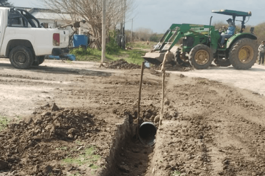 Garabato avanza con obras de infraestructura para mejorar el drenaje en el paraje Kilómetro 115