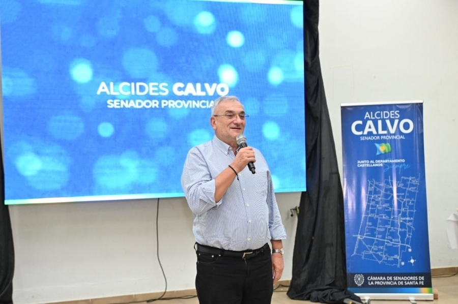 Calvo hizo un balance de gestión con dirigentes del departamento Castellanos