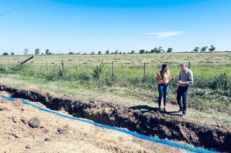 Comienza la obra para que San Jerónimo del Sauce se conecte al Acueducto Desvío Arijón
