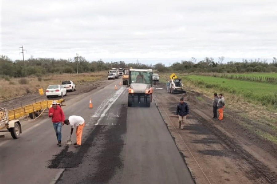 Vialidad Nacional realiza trabajos de reparación en la Ruta 11 entre Vera y Malabrigo
