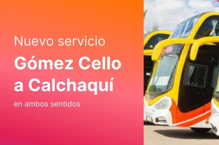 Transporte público: nuevos servicios en el corredor Pedro Gómez Cello y Calchaquí