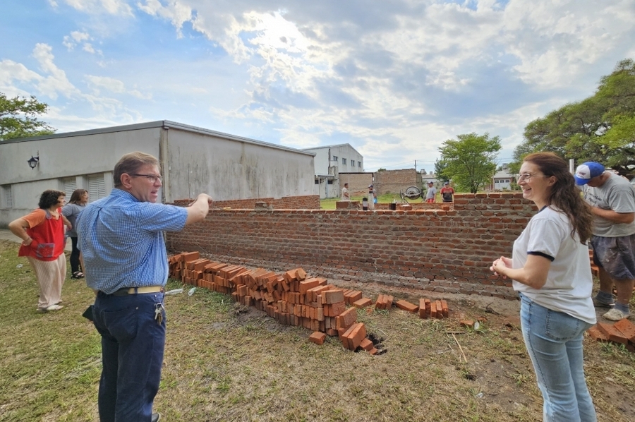 Borla destacó el inicio del ciclo lectivo con 12 aulas en construcción y dos inauguradas en el departamento San Justo