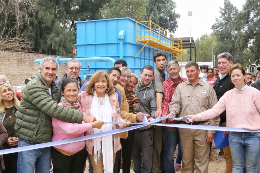 Inauguran el sistema de tratamiento de agua potable en Los Zapallos