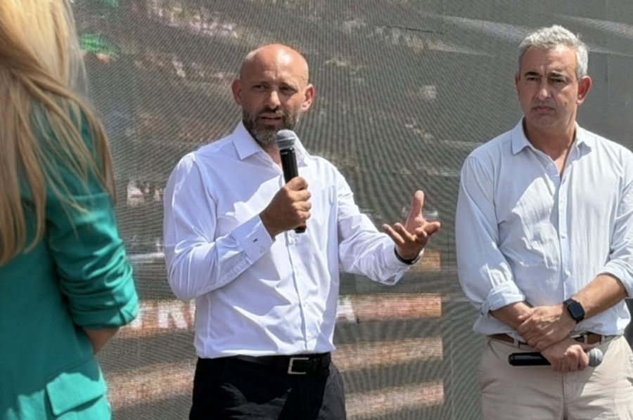 Puccini y Javkin presentaron en Expoagro el potencial de Rosario como sede de grandes eventos y destacaron la baja de la violencia