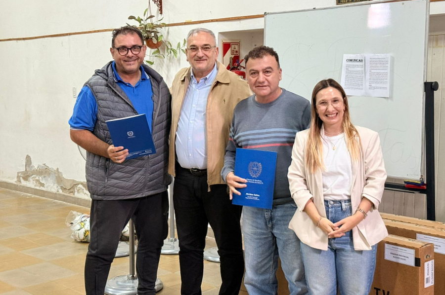 Reunión de Calvo con presidentes de vecinales de la ciudad de Rafaela