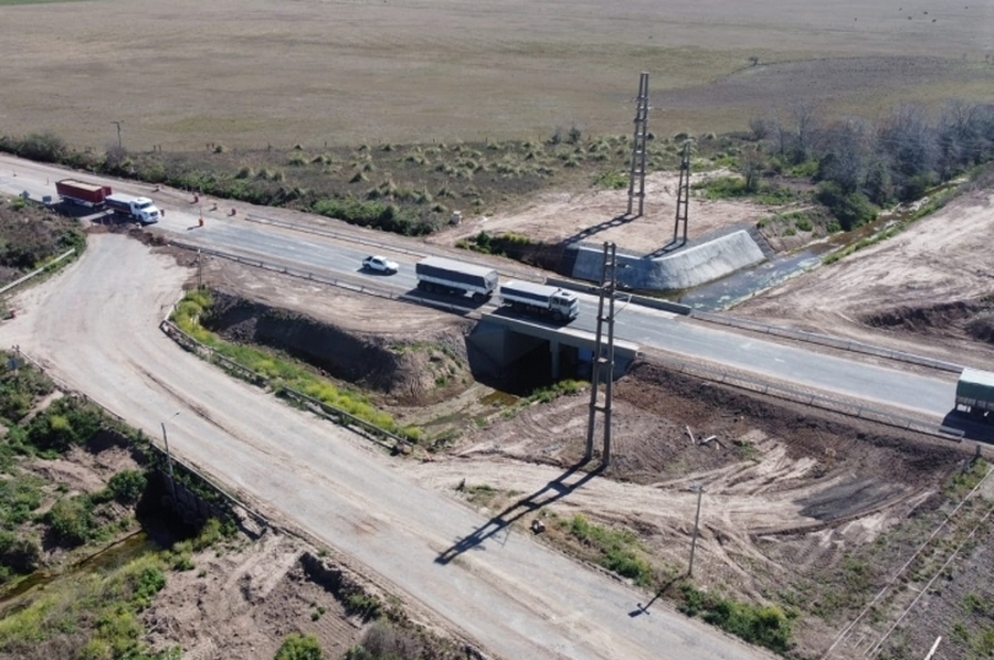 Habilitaron el nuevo puente sobre el canal secundario San Eugenio