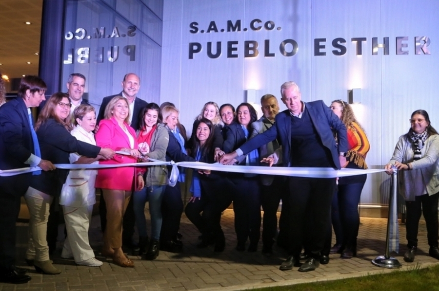Perotti y Martorano inauguraron las obras de amplación del SAMCO de Pueblo Esther