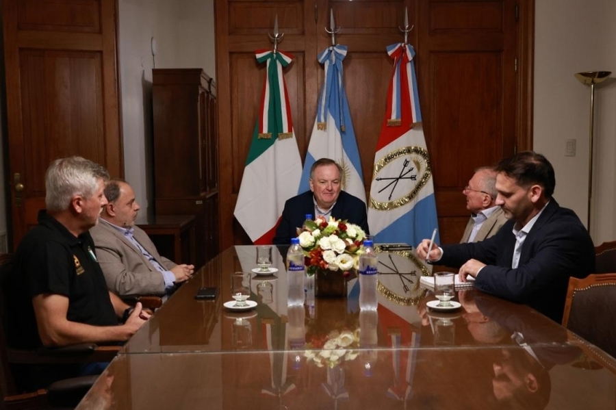Felipe Michlig recibió al Diputado por Sudamérica del Congreso Italiano, Franco Tirelli