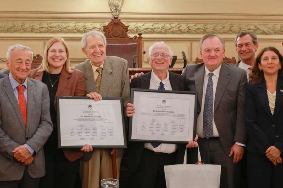 El Senado rindió un emotivo homenaje a Víctor Reviglio y Changui Cáceres a partir de una iniciativa de Felipe Michlig