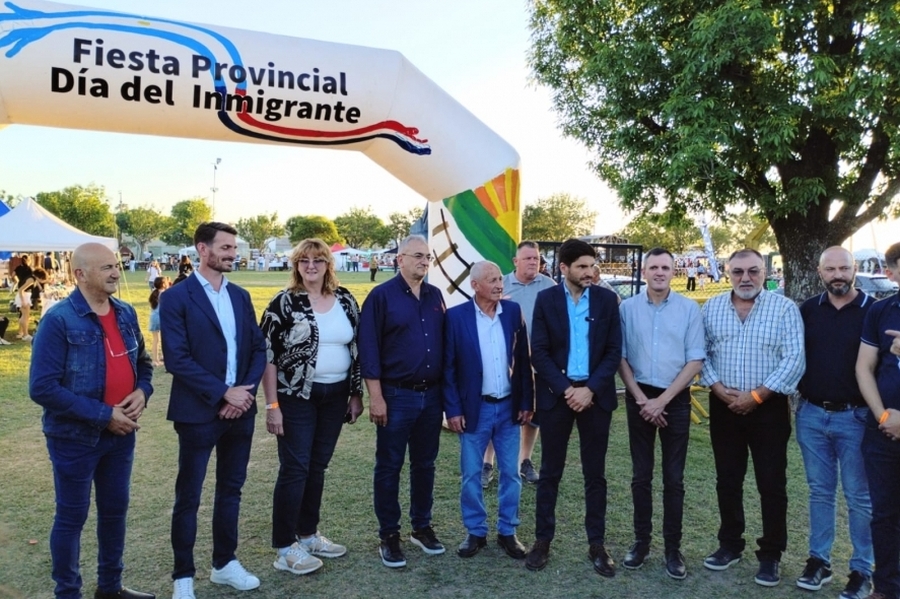 Calvo acompañó al Gobernador en su visita a Estación Clucellas para la Fiesta Provincial del Día del Inmigrante