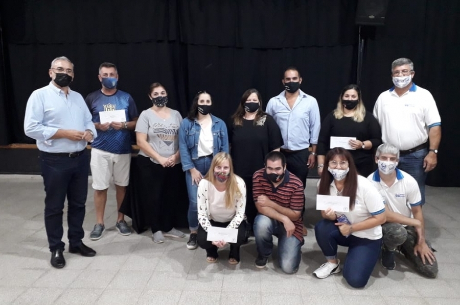 Calvo participó de evento organizado por el Club A. Talleres de María Juana