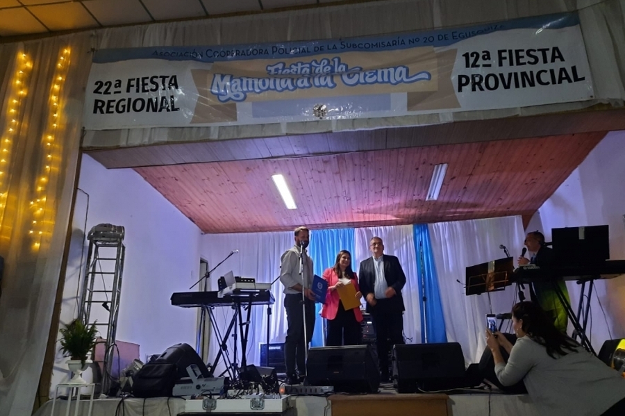 Alcides Calvo participó de la 12° Fiesta Provincial de la Mamona a la Crema en Egusquiza