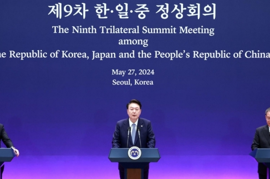 Seúl: primera cumbre trilateral desde 2019 entre Corea del Sur, Japón y China