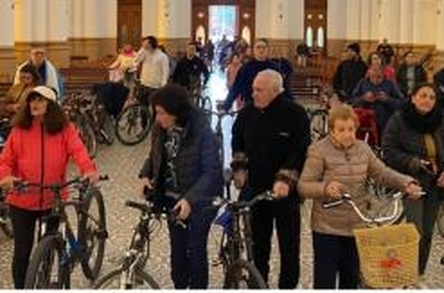 Una jornada fría no fue obstáculo para la peregrinación de ciclistas a la Virgen de Guadalupe