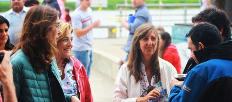 La legisladora nacional Silvina Frana, junto a la diputada provincial Patricia Chialvo, hicieron balance de gestión