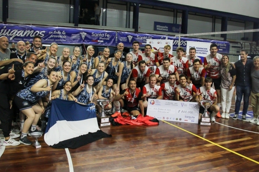 Club Sonder y Libertad de San Jerónimo Norte se consagraron campeones de la Copa Santa Fe de Voley