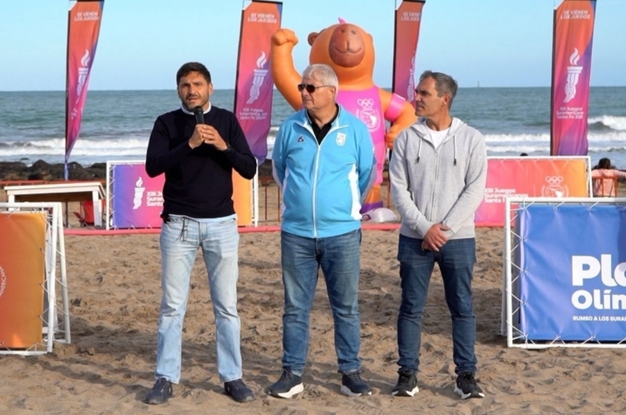 Arrancó en Mar del Plata la Playa Olímpica rumbo a los Suramericanos: “Santa Fe pretende ser la capital del deporte”, dijo Pullaro