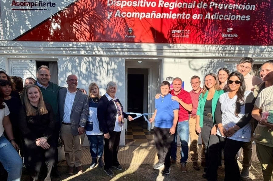 Cayastá: inauguran un Centro de Día regional para consumos problemáticos y refuerza la atención en el centro-norte
