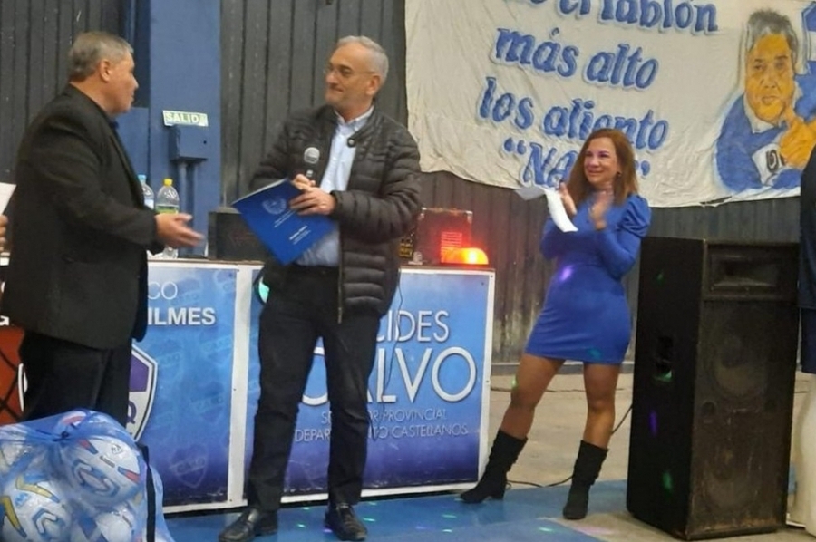 Calvo acompañó al club Argentino Quilmes de Rafaela en el 106° Aniversario de su fundación